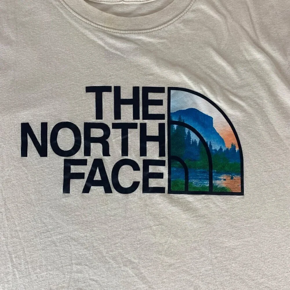 The North Face Beige Short Sleeve Crewneck Shirt Mens XL